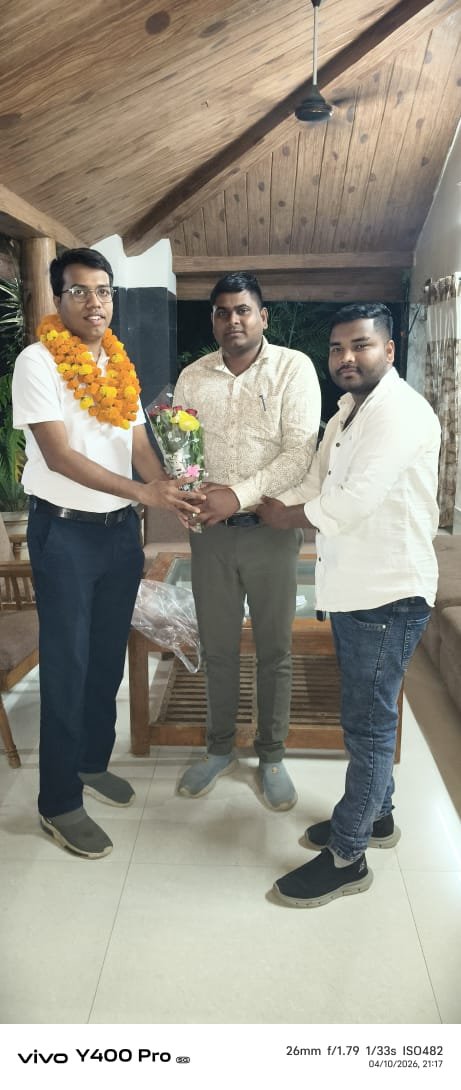 माननीय अखिलेश रात्रि जी प्रदेश अध्यक्ष एवं माननीय संजय निराला जी प्रदेश स्वास्थ्य सलाहकार छत्तीसगढ़ मीडिया संगठन का दौरा बलौदा बाजार जिला के देवपुर रेस्ट हाउस आगमन